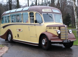 Vintage Bedford Bus for weddings in Andover